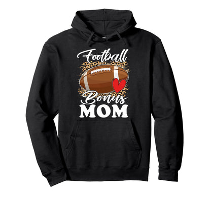 Football Bonus Mom Stepmom Stepmother Hoodie - Graphic Print Men Women - T-Shirt, Sweatshirt, Hoodie