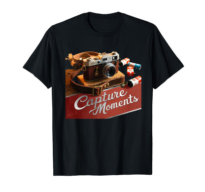 Camera Capture Moments Photography T-Shirt - Streetwear Style Men Women - T-Shirt, Sweatshirt, Hoodie