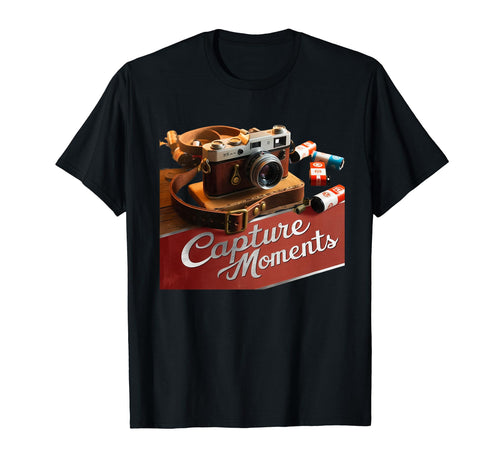Camera Capture Moments Photography T-Shirt - Streetwear Style Men Women - T-Shirt, Sweatshirt, Hoodie