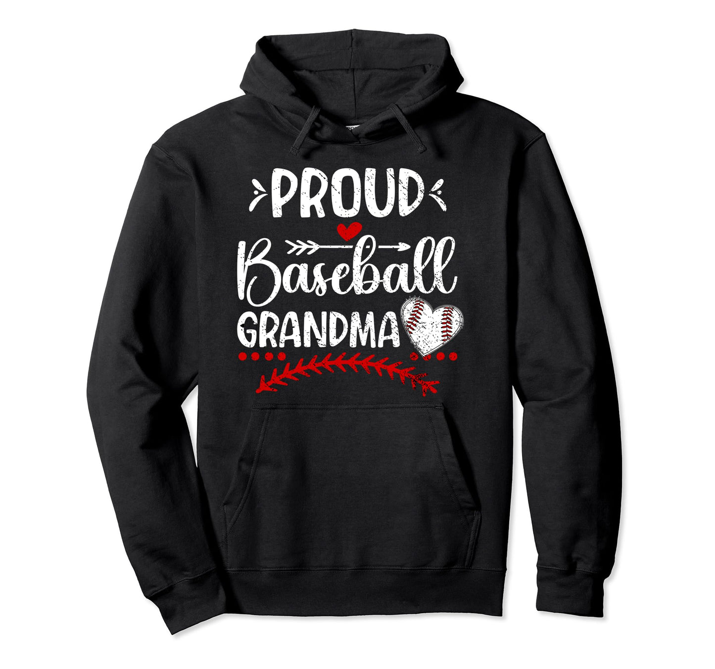 Proud Baseball Grandma Baseball Hoodie - Aesthetic Graphic Men Women - T-Shirt, Sweatshirt, Hoodie