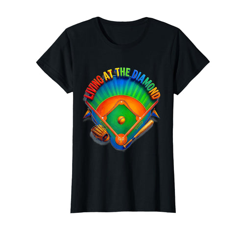 Living Diamond Baseball Mom T-Shirt - Novelty Apparel Unisex - T-Shirt, Sweatshirt, Hoodie