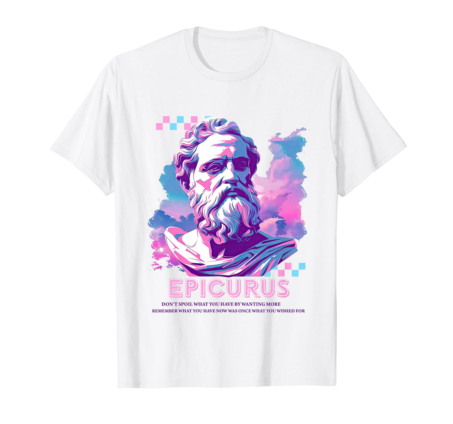 Stoic Philosopher Epicurus Y2K T-Shirt - Novelty Apparel for Adults - T-Shirt, Sweatshirt, Hoodie