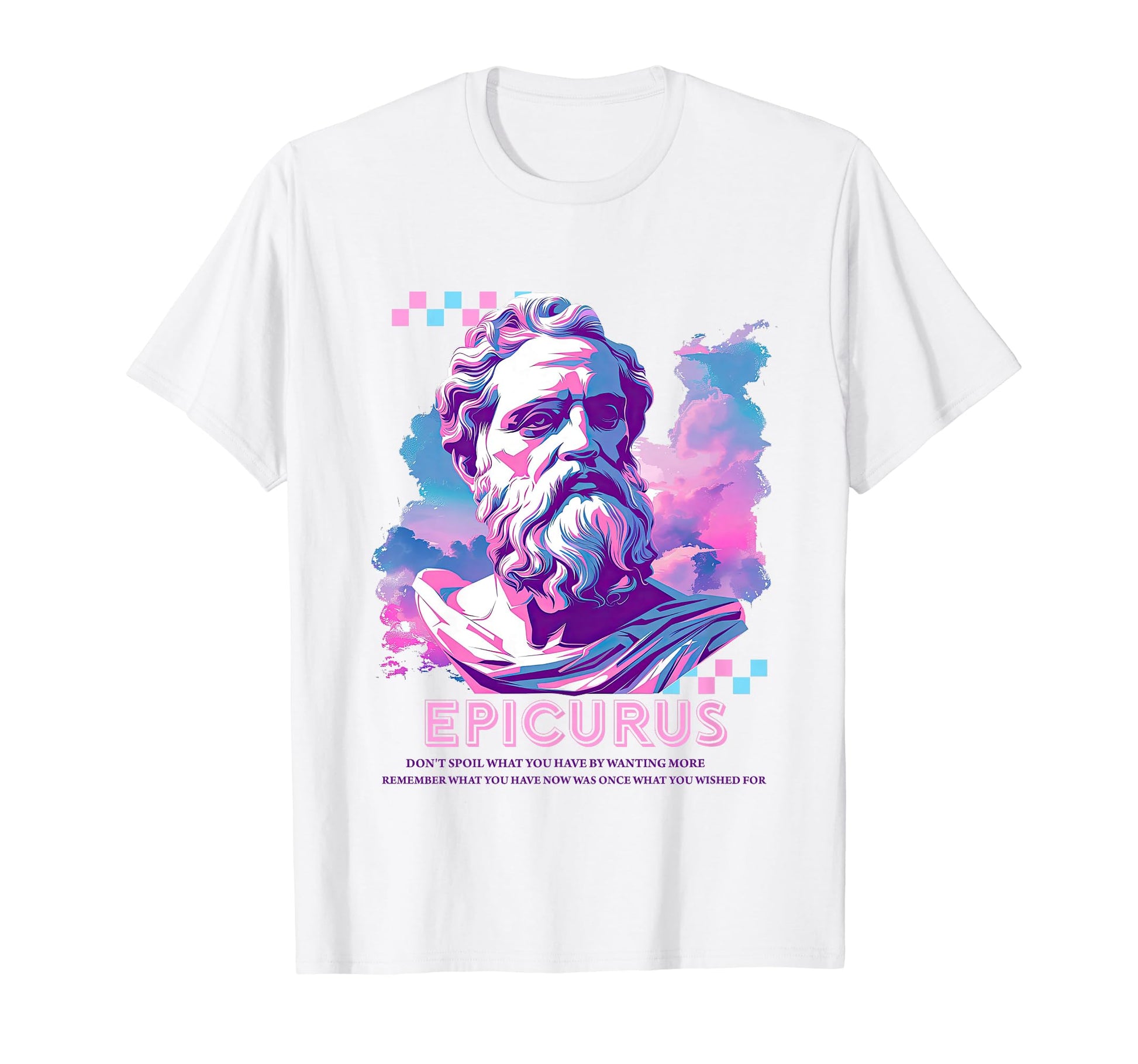Stoic Philosopher Epicurus Y2K T-Shirt - Novelty Apparel for Adults - T-Shirt, Sweatshirt, Hoodie