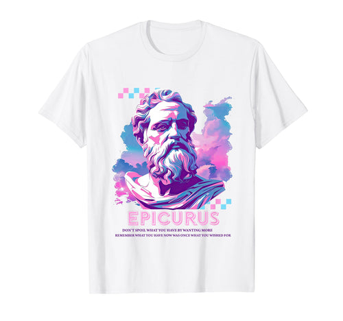 Stoic Philosopher Epicurus Y2K T-Shirt - Novelty Apparel for Adults - T-Shirt, Sweatshirt, Hoodie