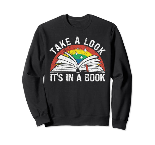Take Its Book Reading Rainbow Sweatshirt - Custom Art Print for Adults - T-Shirt, Sweatshirt, Hoodie