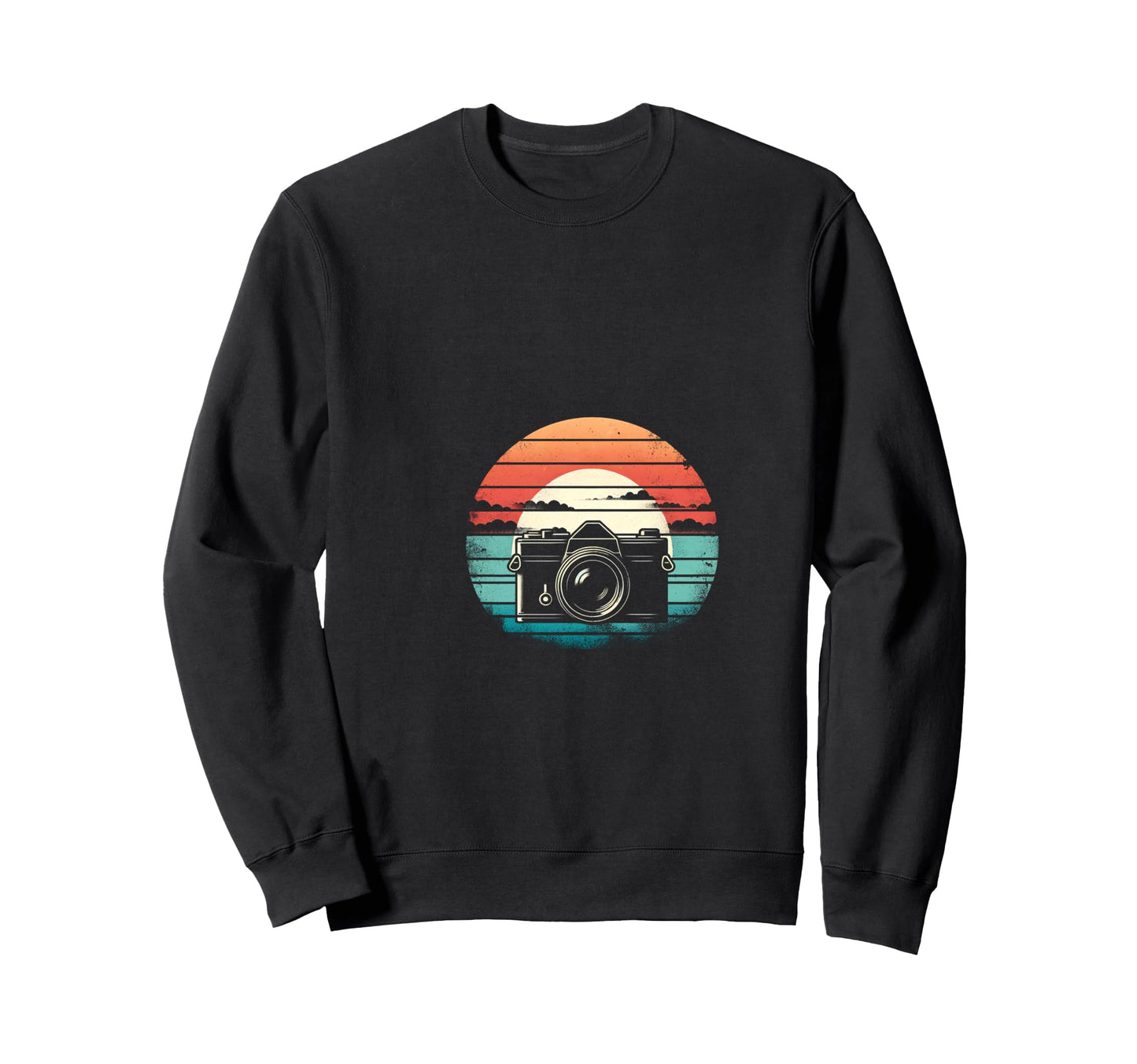 Camera Sunset Sweatshirt - Graphic Print for Adults - T-Shirt, Sweatshirt, Hoodie