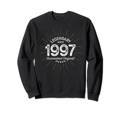 Legendary Since 1997 Birth Year Sweatshirt - Minimalist Print Unisex - T-Shirt, Sweatshirt, Hoodie