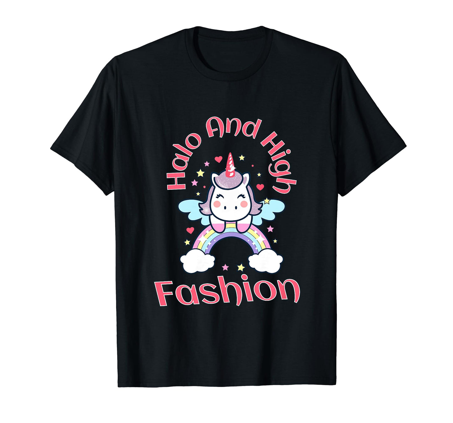 Guardian Angel Heaven Unicorn Rainbow T-Shirt - Minimalist Print Unisex - T-Shirt, Sweatshirt, Hoodie