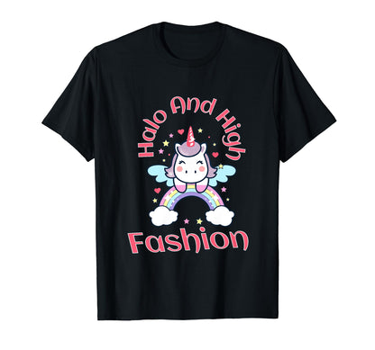 Guardian Angel Heaven Unicorn Rainbow T-Shirt - Minimalist Print Unisex - T-Shirt, Sweatshirt, Hoodie
