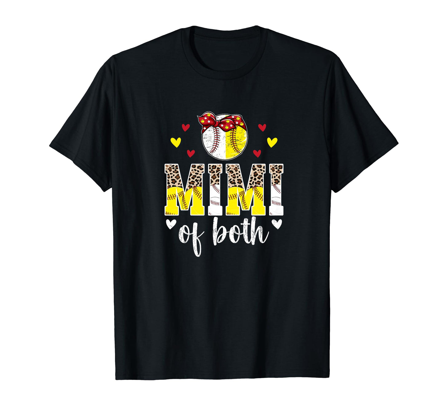 Mimi Both Leopard Baseball Softball T-Shirt - Aesthetic Graphic Men Women - T-Shirt, Sweatshirt, Hoodie