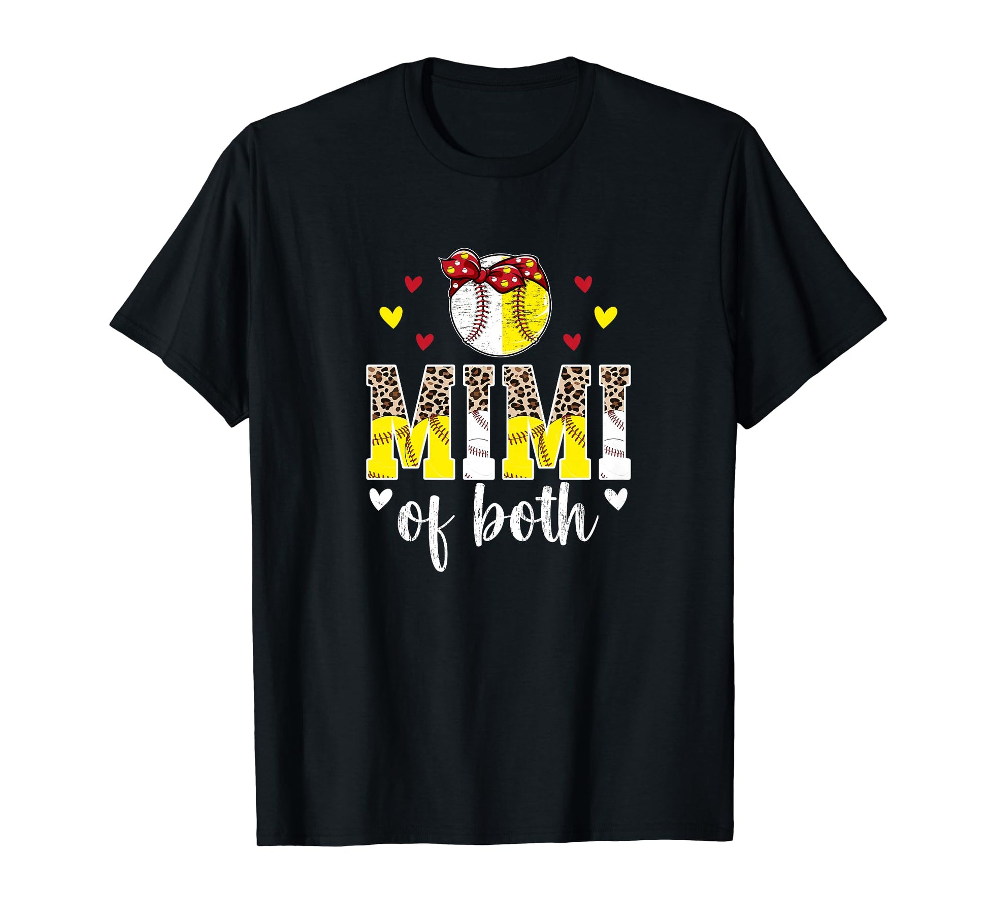 Mimi Both Leopard Baseball Softball T-Shirt - Aesthetic Graphic Men Women - T-Shirt, Sweatshirt, Hoodie