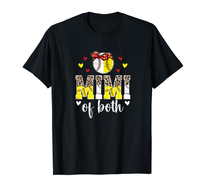 Mimi Both Leopard Baseball Softball T-Shirt - Aesthetic Graphic Men Women - T-Shirt, Sweatshirt, Hoodie