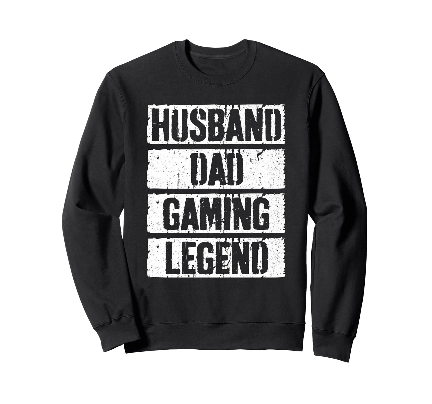 Husband Dad Gaming Legend Gamer Sweatshirt - Graphic Print for Adults - T-Shirt, Sweatshirt, Hoodie