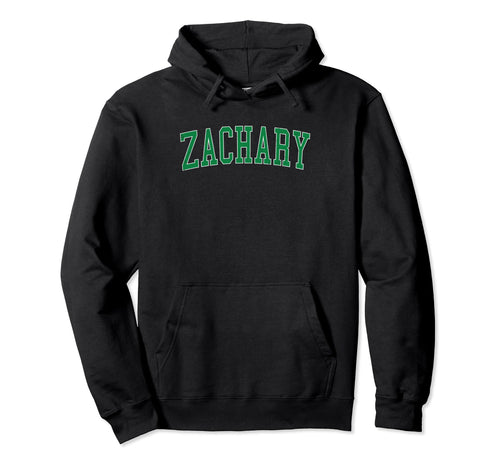 Zachary La Distressed Green Varsity Hoodie - Unique Graphic Unisex - T-Shirt, Sweatshirt, Hoodie