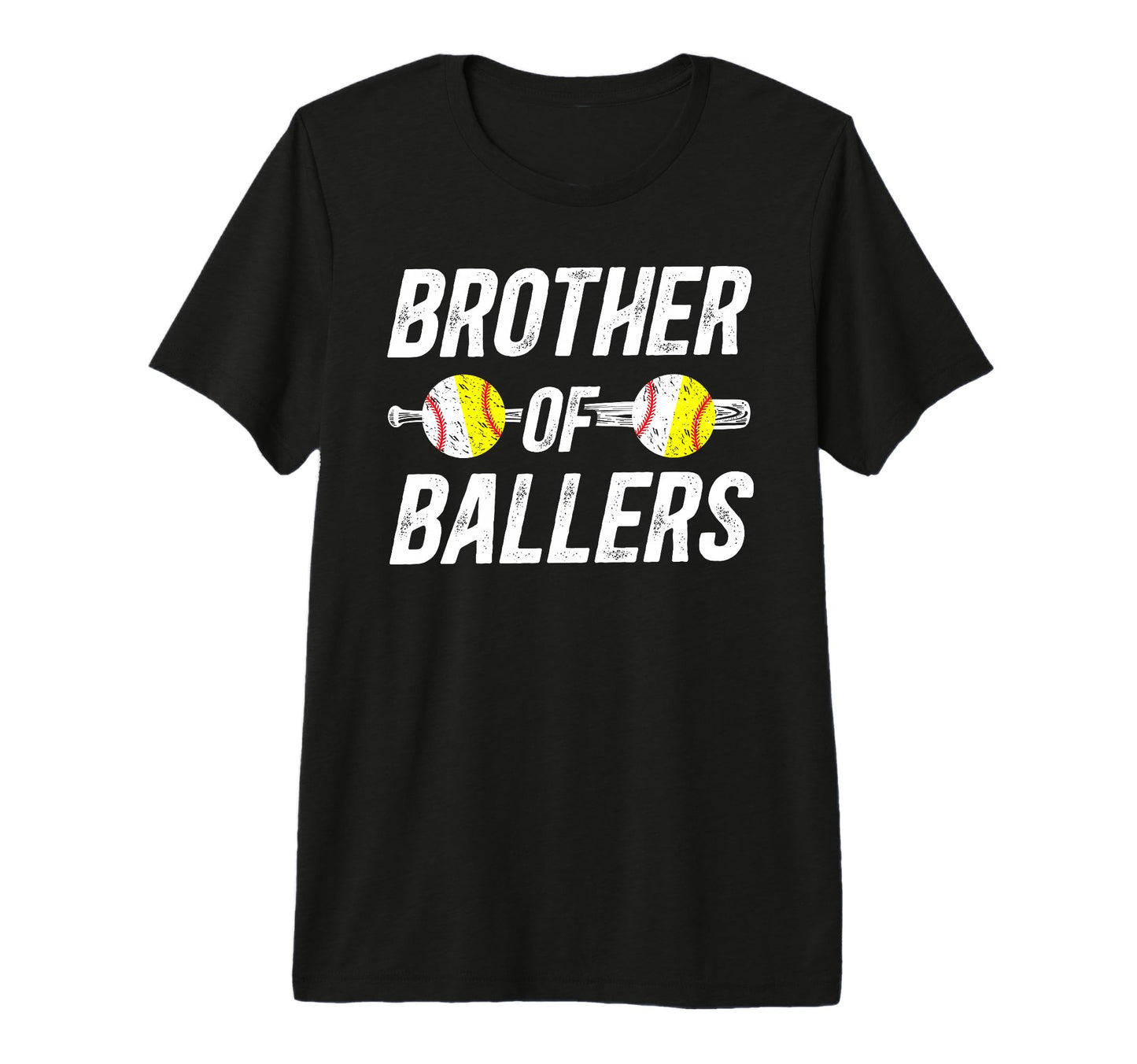 Brother Ballers Softball Baseball T-Shirt - Custom Art Print Unisex - T-Shirt, Sweatshirt, Hoodie