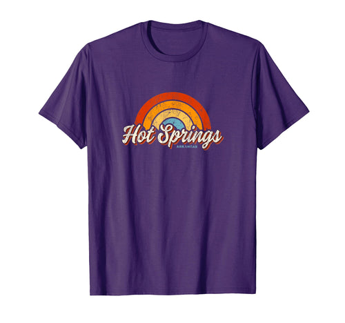 Hot Springs Arkansas Ar Rainbow 70S T-Shirt - Custom Art Print for Adults - T-Shirt, Sweatshirt, Hoodie