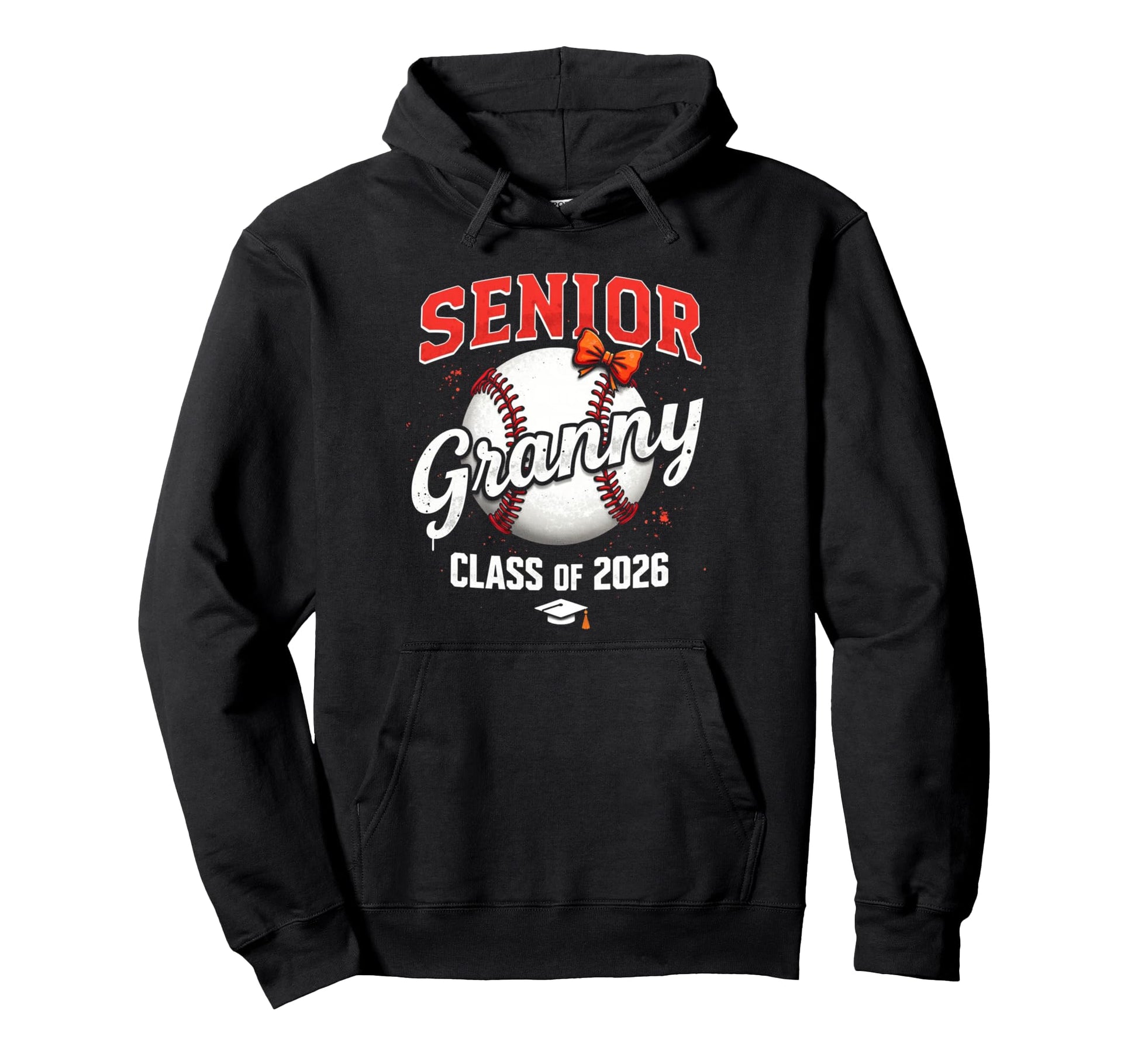 Senior Granny 2026 Baseball Mama Hoodie - Graphic Print for Adults - T-Shirt, Sweatshirt, Hoodie