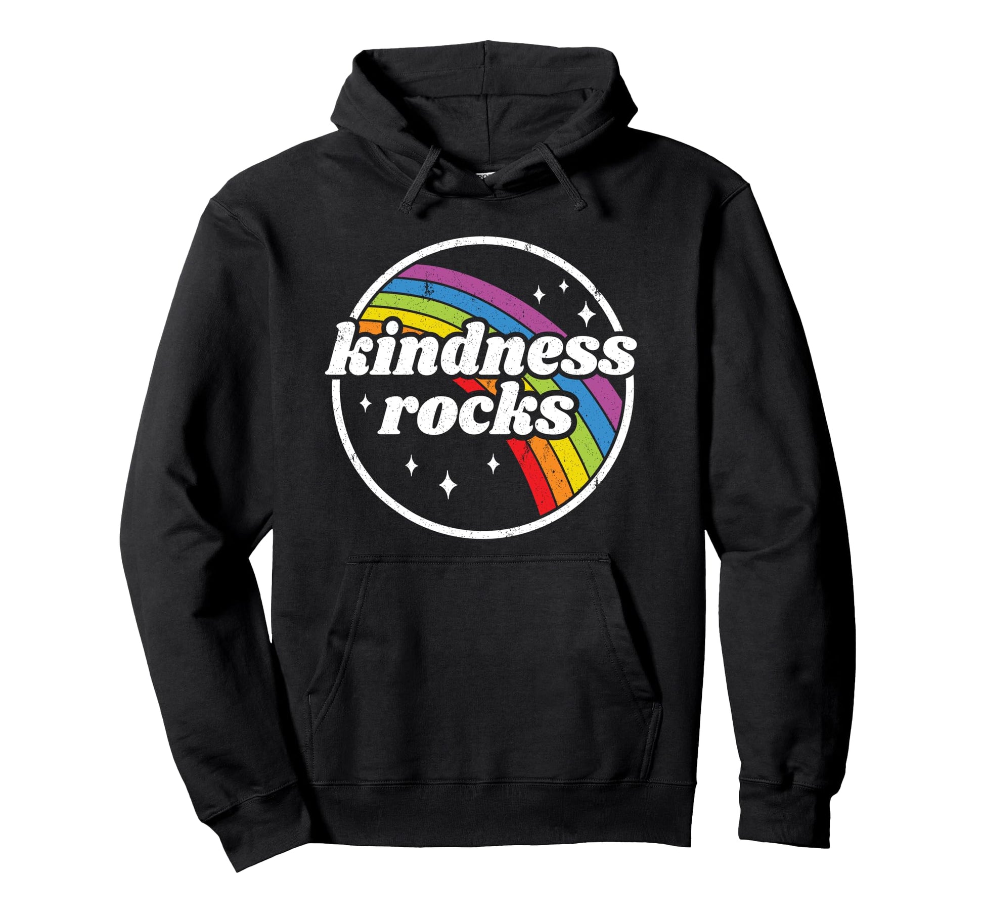 Hippie Teacher Anti Bullying Rainbow Hoodie - Unique Graphic Unisex - T-Shirt, Sweatshirt, Hoodie