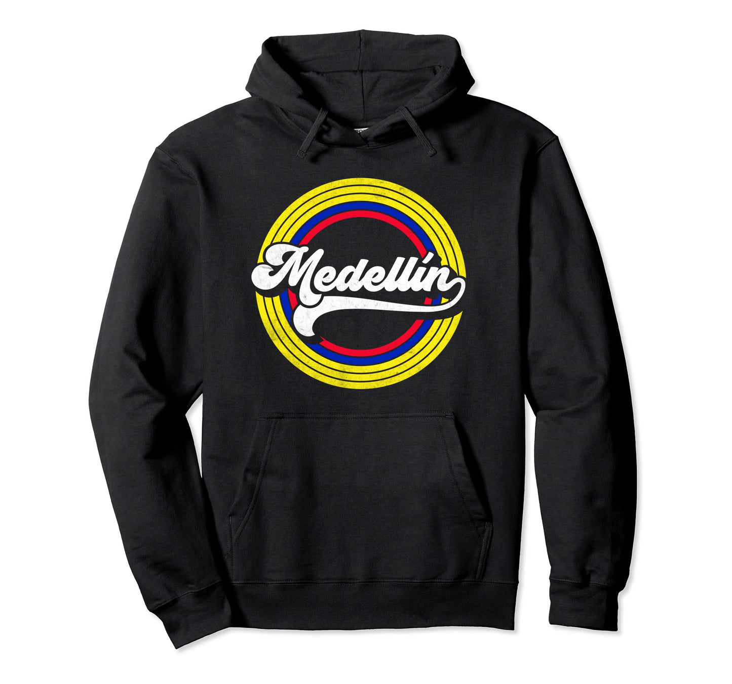 Medellin Colombia Flag Rainbow Souvenir Hoodie - Graphic Print Unisex - T-Shirt, Sweatshirt, Hoodie