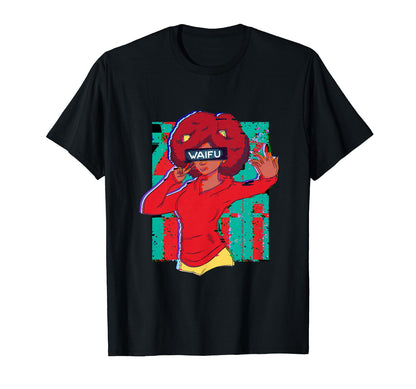 Waifu Neko Anime Cat Japanese Aesthetic T-Shirt - Graphic Print Unisex - T-Shirt, Sweatshirt, Hoodie