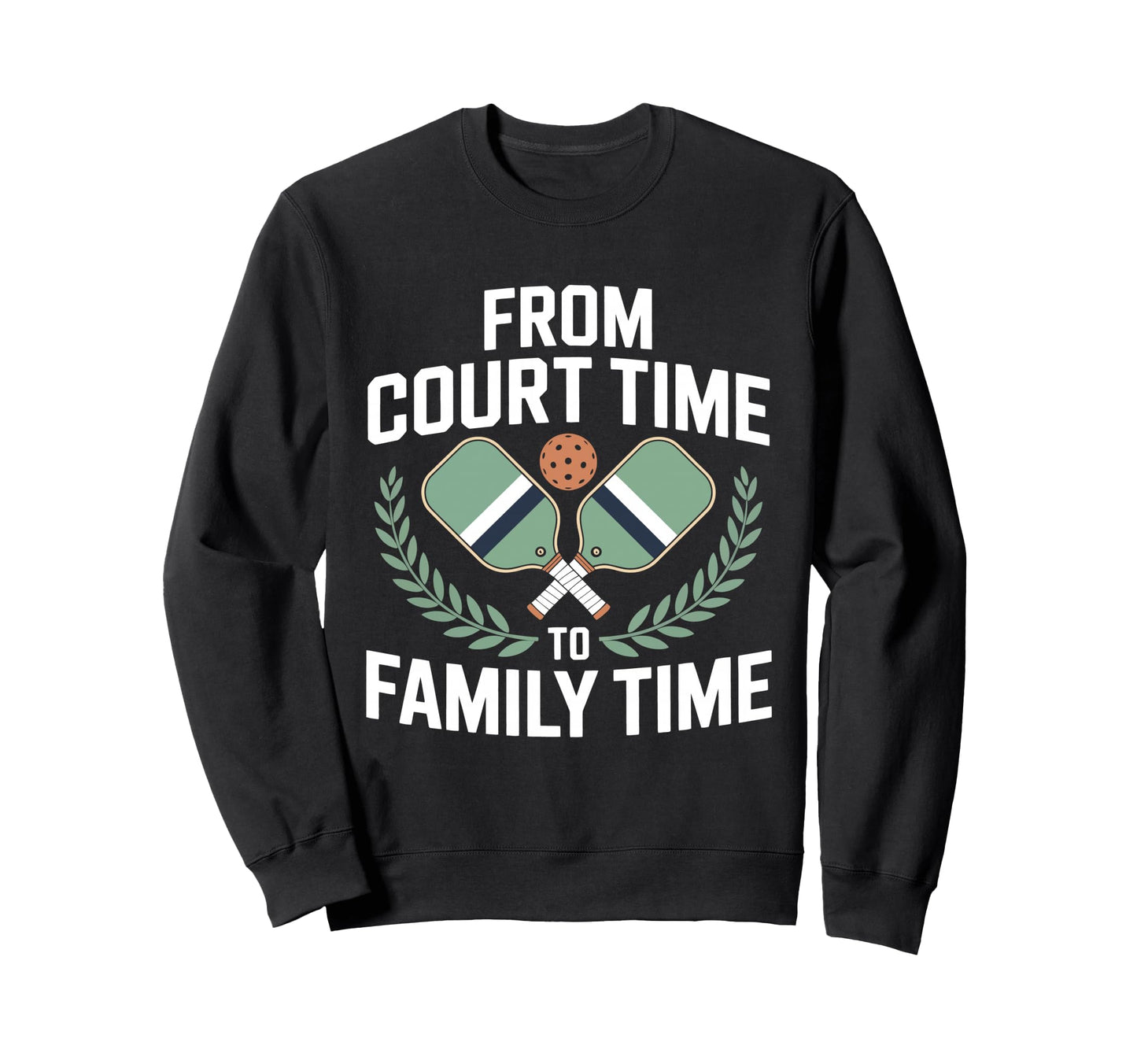 Pickleball Dad Papa Paddle Sport Sweatshirt - Minimalist Print for Adults - T-Shirt, Sweatshirt, Hoodie
