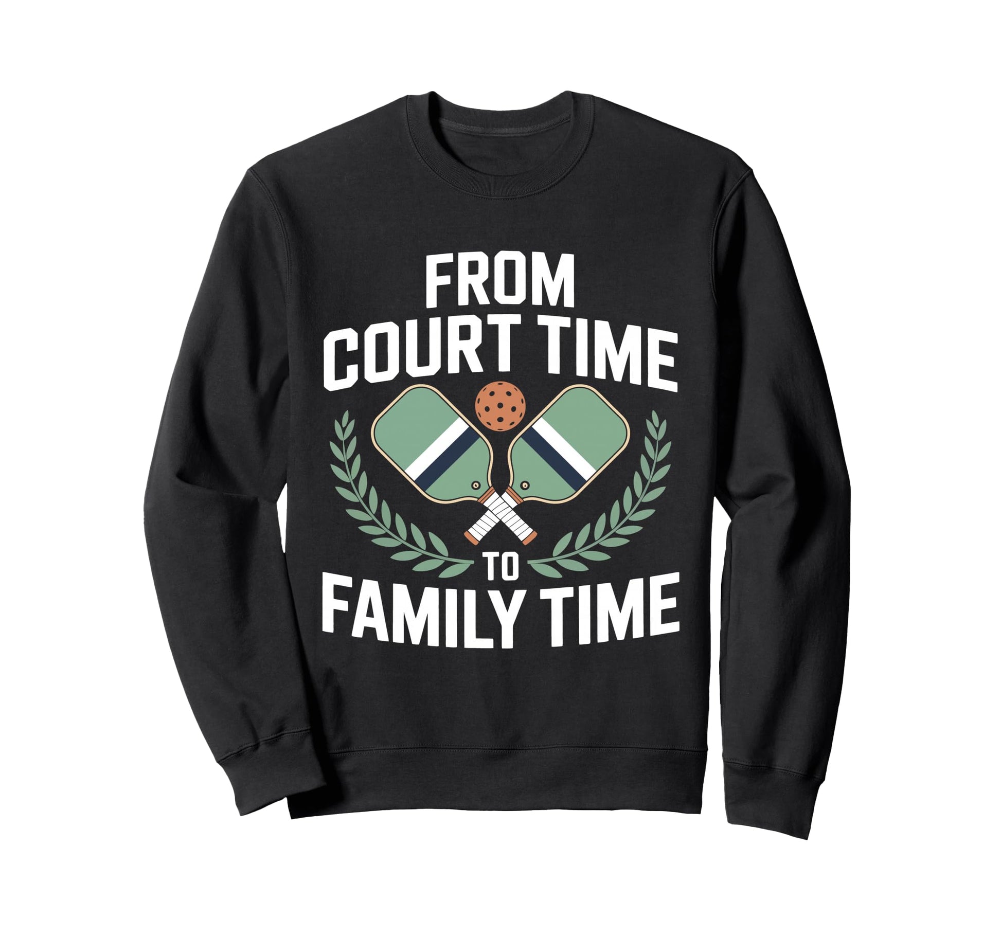 Pickleball Dad Papa Paddle Sport Sweatshirt - Minimalist Print for Adults - T-Shirt, Sweatshirt, Hoodie