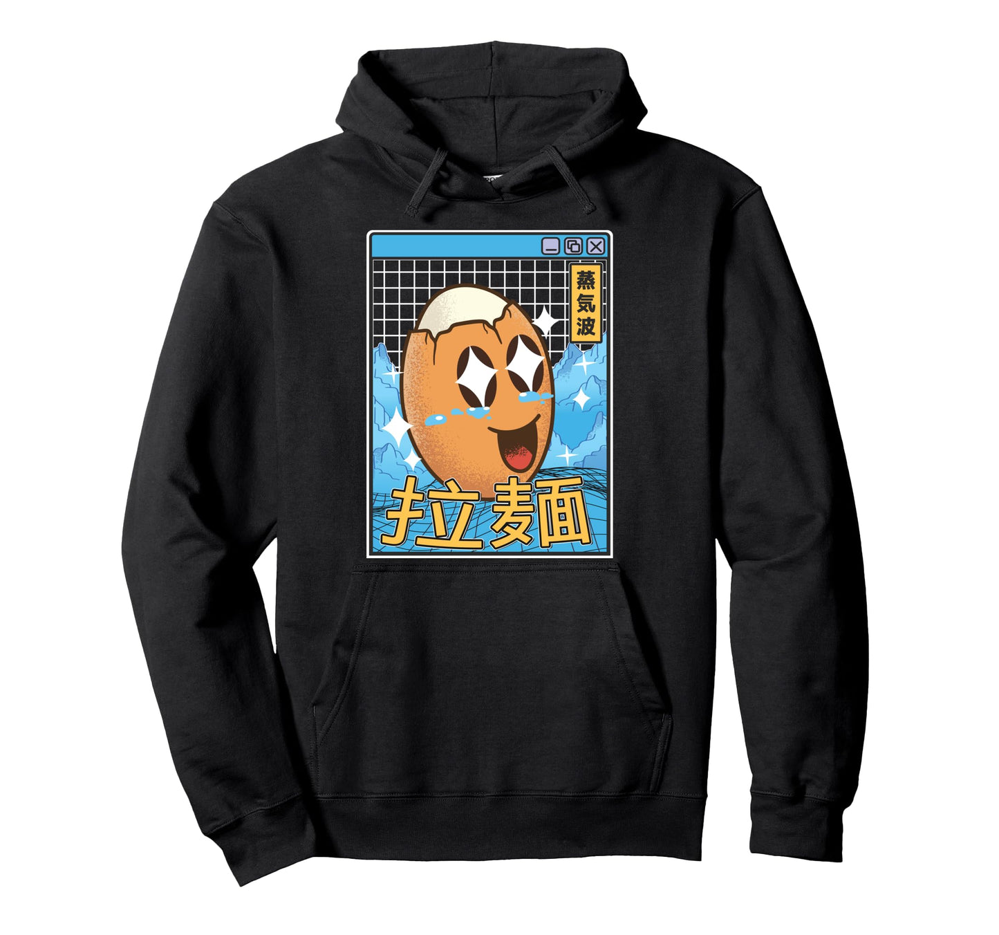 Happy Egg Digital Japan Pastel 80S Otaku Hoodie - Graphic Print Men Women - T-Shirt, Sweatshirt, Hoodie