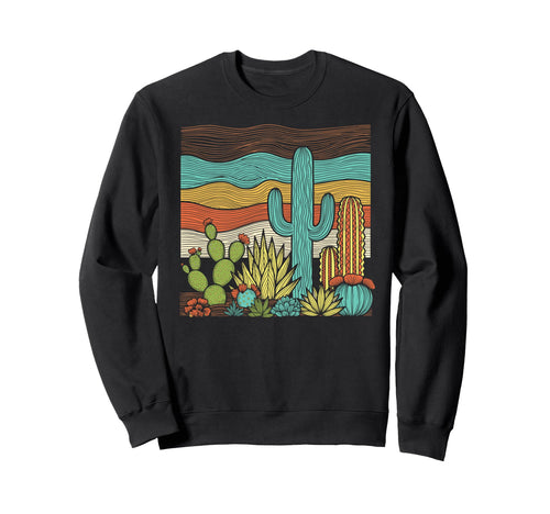 Desert Cacti Succulent Cactus Engraved Sweatshirt - Novelty Apparel Unisex - T-Shirt, Sweatshirt, Hoodie