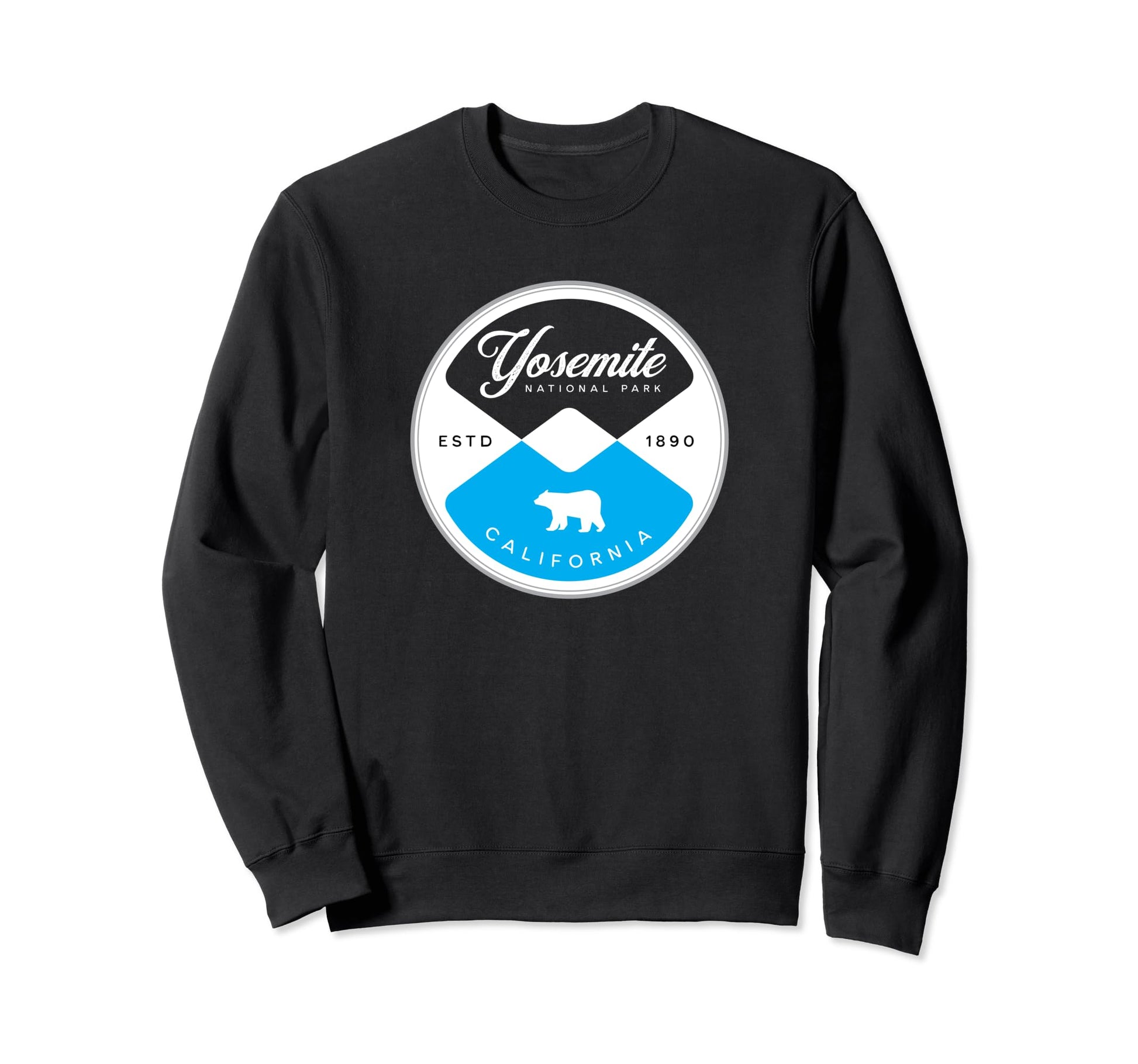 Yosemite National Park California Circle Sweatshirt - Unique Graphic Unisex - T-Shirt, Sweatshirt, Hoodie
