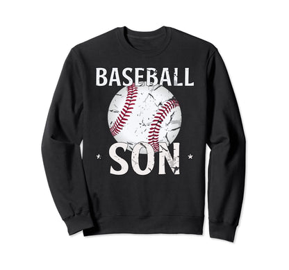 Baseball Son Gifts Fathers Day Sweatshirt - Minimalist Print for Adults - T-Shirt, Sweatshirt, Hoodie