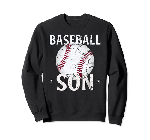 Baseball Son Gifts Fathers Day Sweatshirt - Minimalist Print for Adults - T-Shirt, Sweatshirt, Hoodie