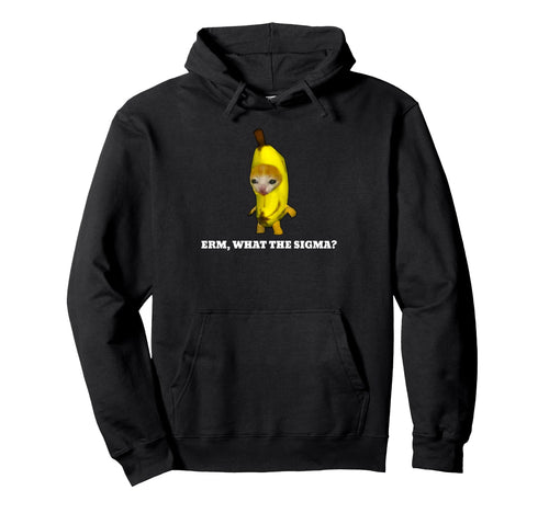 Erm What Sigma Cat Meme Hoodie - Custom Art Print Unisex - T-Shirt, Sweatshirt, Hoodie