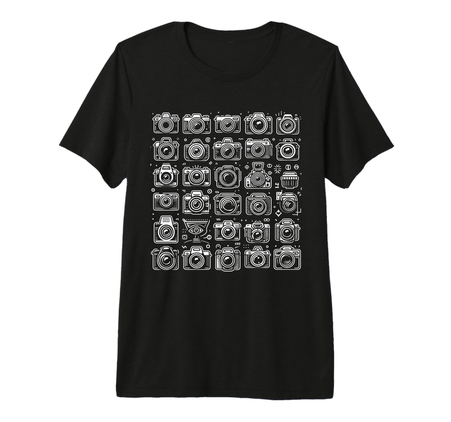 Funny Camera Tri Blend T-Shirt - Custom Art Print Men Women - T-Shirt, Sweatshirt, Hoodie