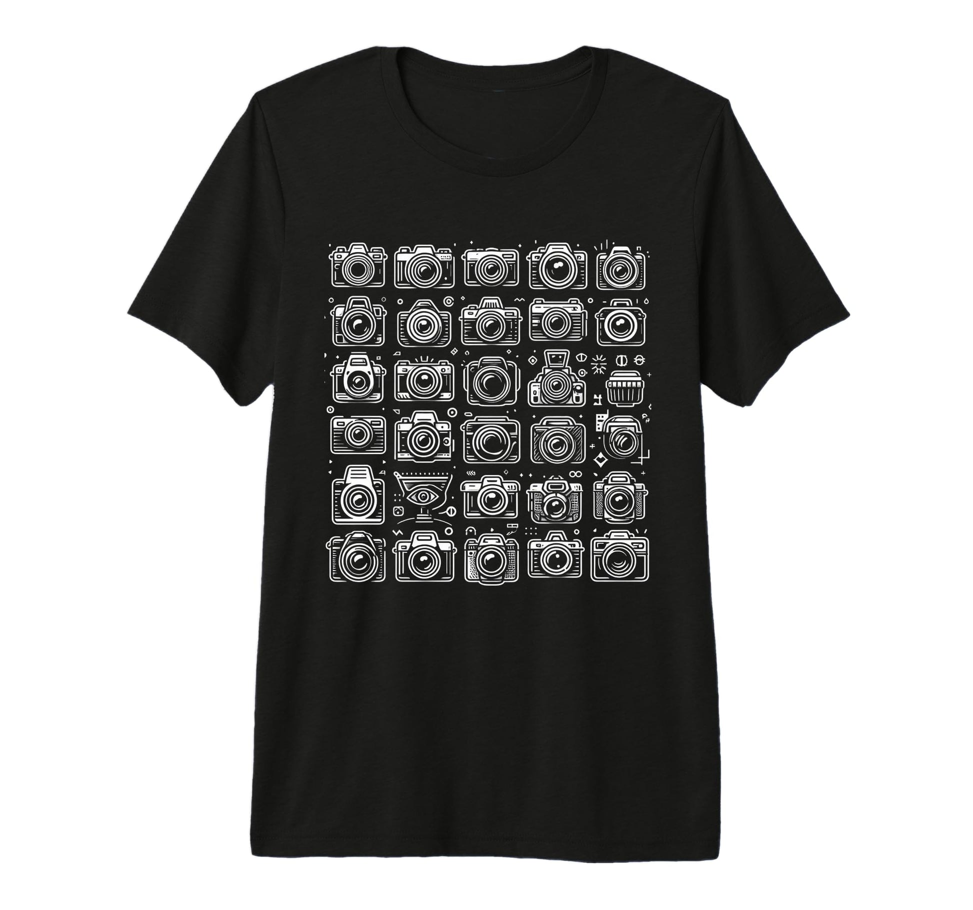Funny Camera Tri Blend T-Shirt - Custom Art Print Men Women - T-Shirt, Sweatshirt, Hoodie