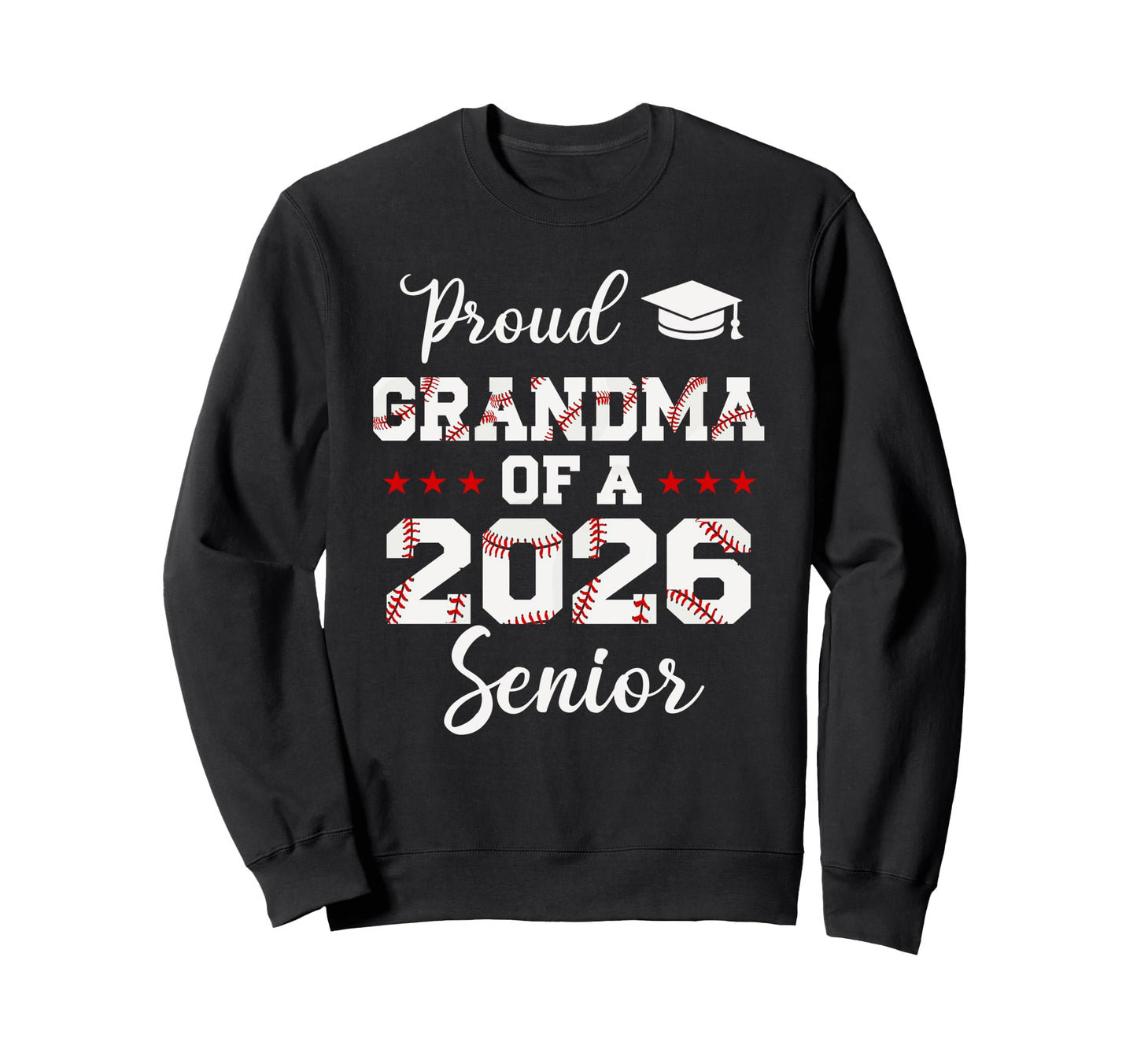 Senior Grandma Class 2026 Sweatshirt - Minimalist Print for Adults - T-Shirt, Sweatshirt, Hoodie