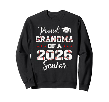 Senior Grandma Class 2026 Sweatshirt - Minimalist Print for Adults - T-Shirt, Sweatshirt, Hoodie