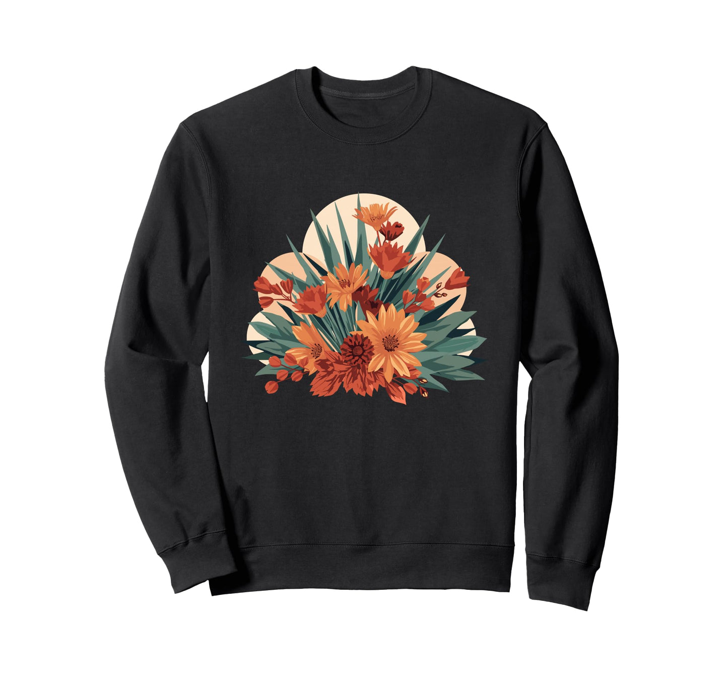 Fall Sunflower Bouquet Sunset Sweatshirt - Novelty Apparel for Adults - T-Shirt, Sweatshirt, Hoodie