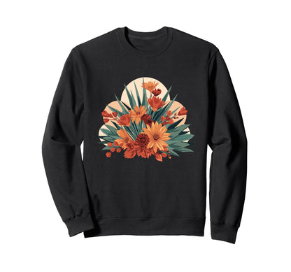 Fall Sunflower Bouquet Sunset Sweatshirt - Novelty Apparel for Adults - T-Shirt, Sweatshirt, Hoodie