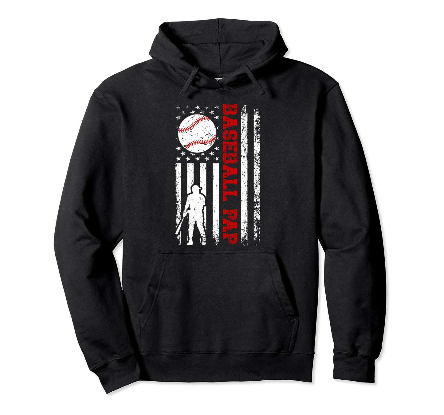 Baseball Pap Grandpa Us Flag Pap Hoodie - Streetwear Style Men Women - T-Shirt, Sweatshirt, Hoodie