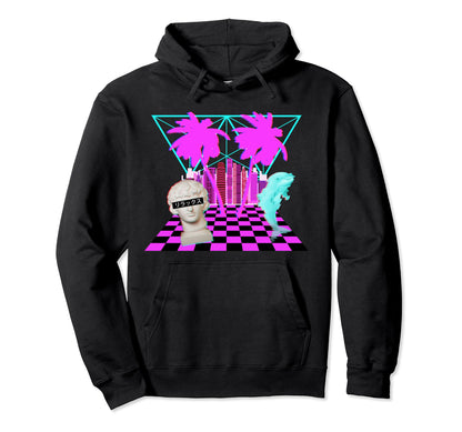 Vaporwave Aesthetic Art Relax Hoodie - Casual Everyday Wear for Adults - T-Shirt, Sweatshirt, Hoodie