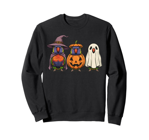 Spooky Ghost Lorikeet Parrot Sweatshirt - Streetwear Style for Adults - T-Shirt, Sweatshirt, Hoodie