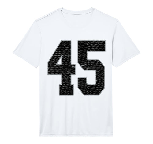 Number 45 Numbered Uniform Sports T-Shirt - Aesthetic Graphic for Adults - T-Shirt, Sweatshirt, Hoodie