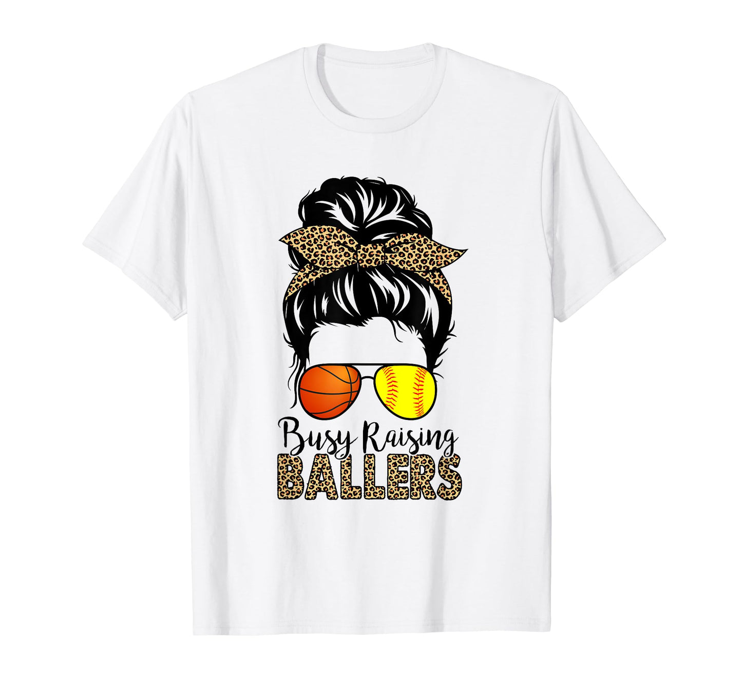 Busy Raising Ballers Softball And T-Shirt - Unique Graphic Men Women - T-Shirt, Sweatshirt, Hoodie