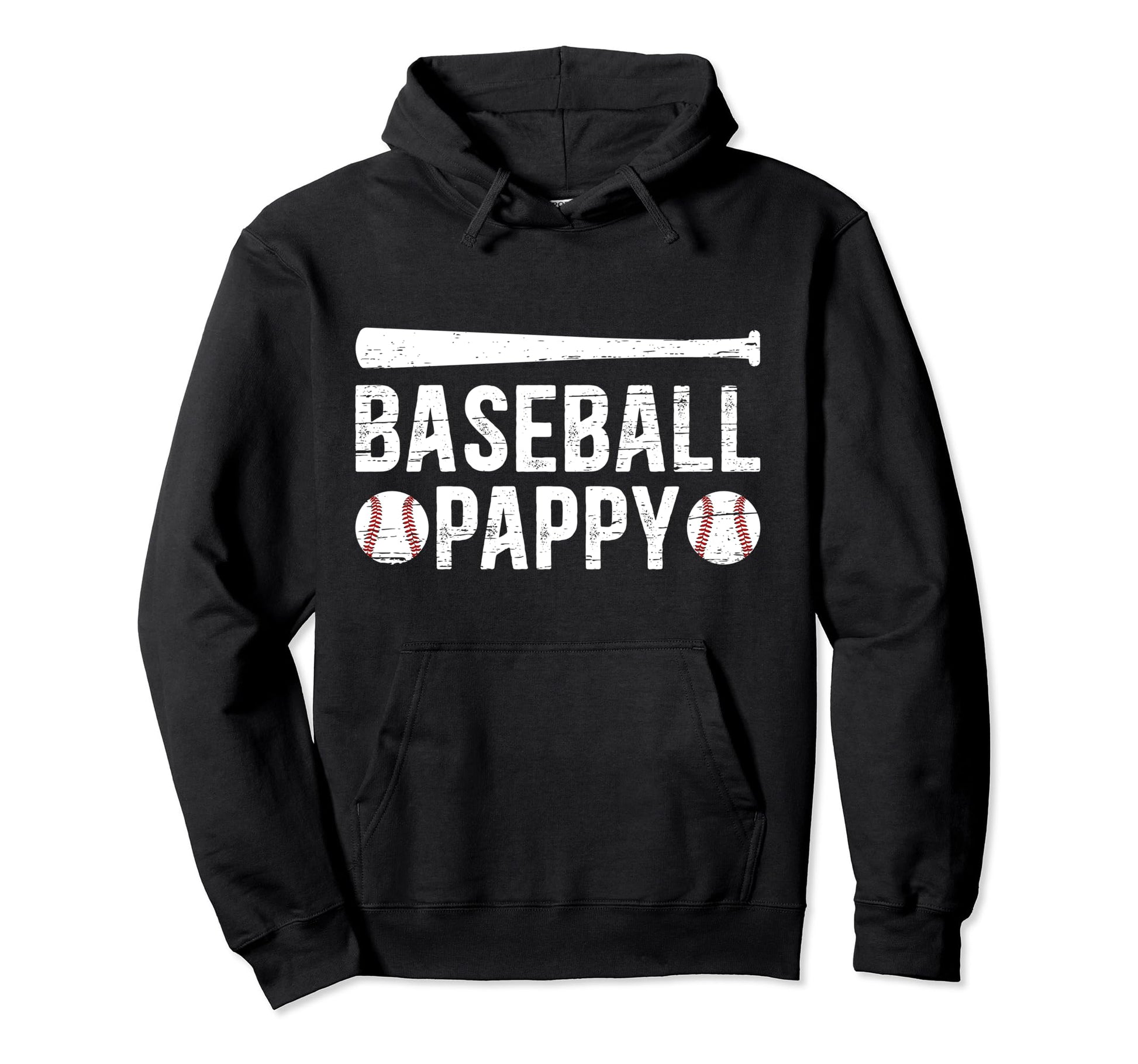 Baseball Pappy Best Grandpa Pappy Hoodie - Fun Novelty Design Men Women - T-Shirt, Sweatshirt, Hoodie