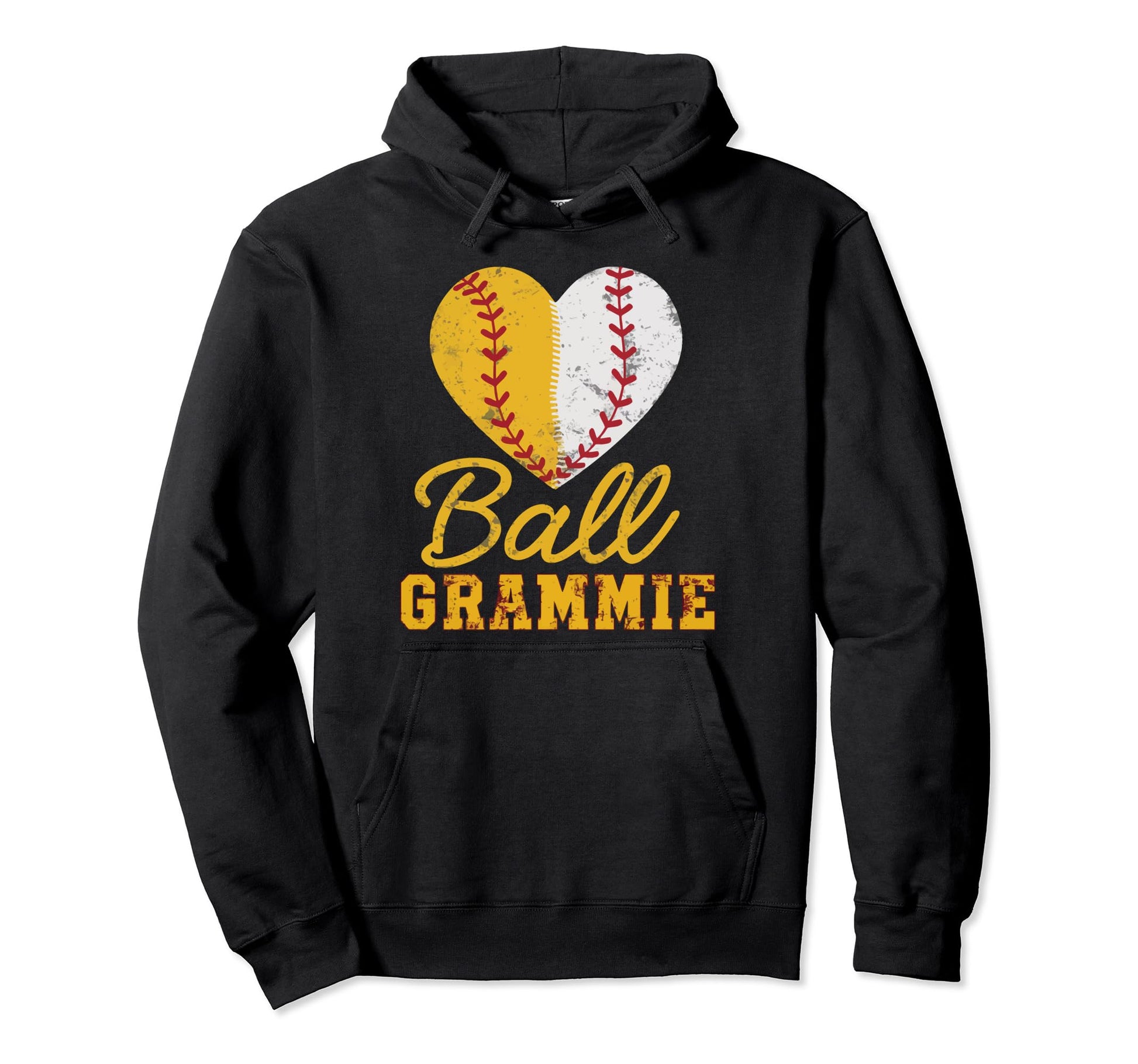 Baseball Grandma Grandmother Hoodie - Casual Everyday Wear Men Women - T-Shirt, Sweatshirt, Hoodie