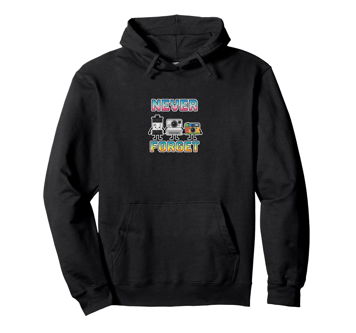 Analog Photography Never Forget Film Hoodie - Trendy Graphic Unisex - T-Shirt, Sweatshirt, Hoodie