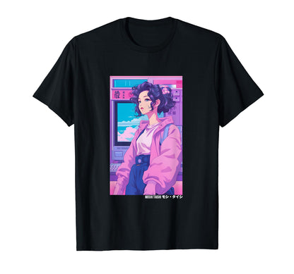 Vaporwave Aesthetic Lofi Japan 80S Tokyo T-Shirt - Minimalist Print Unisex - T-Shirt, Sweatshirt, Hoodie