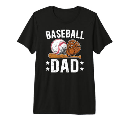 Mens Baseball Dad Baseball Player Dad T-Shirt - Minimalist Print Men Women - T-Shirt, Sweatshirt, Hoodie