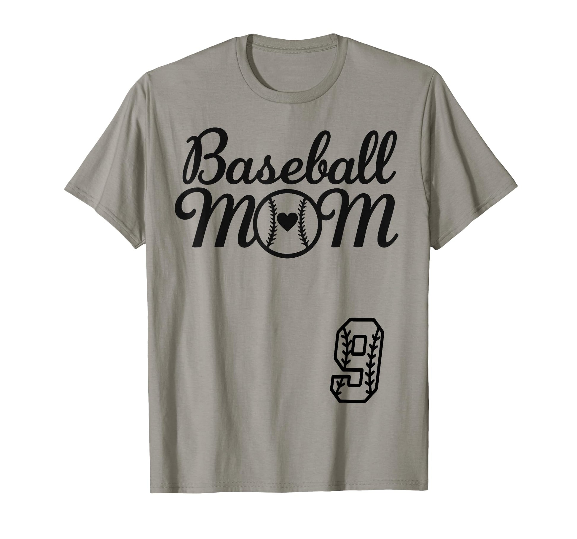Baseball Mom Jersey 9 Baseball Favorite T-Shirt - Novelty Apparel Unisex - T-Shirt, Sweatshirt, Hoodie