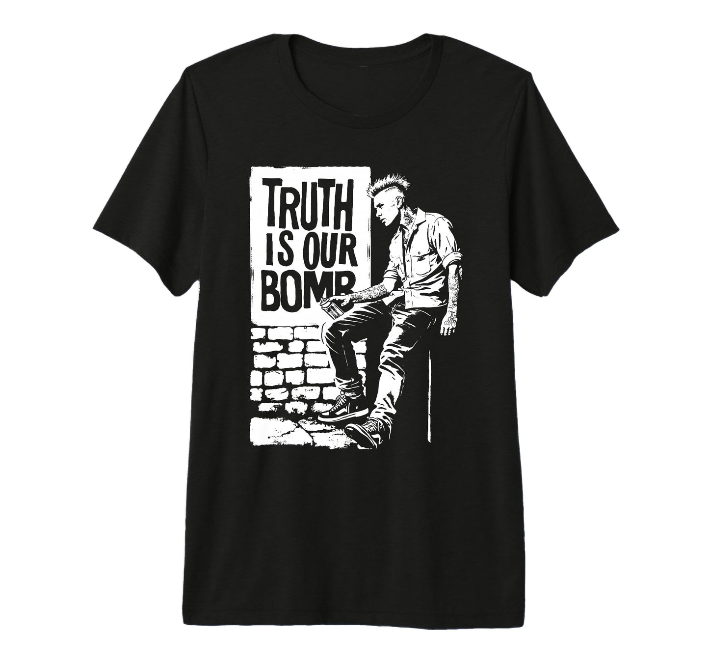 Punk Rock 90S Grunge Distressed Street T-Shirt - Trendy Graphic Men Women - T-Shirt, Sweatshirt, Hoodie